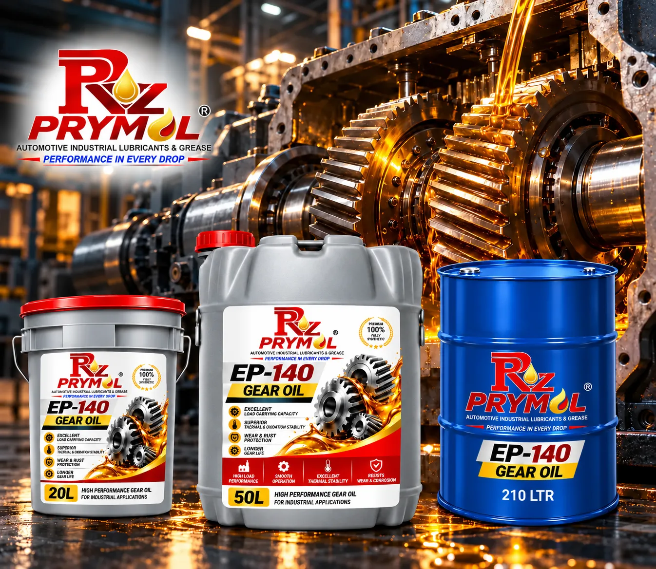 Prymol Industrial Gear Oil EP-140